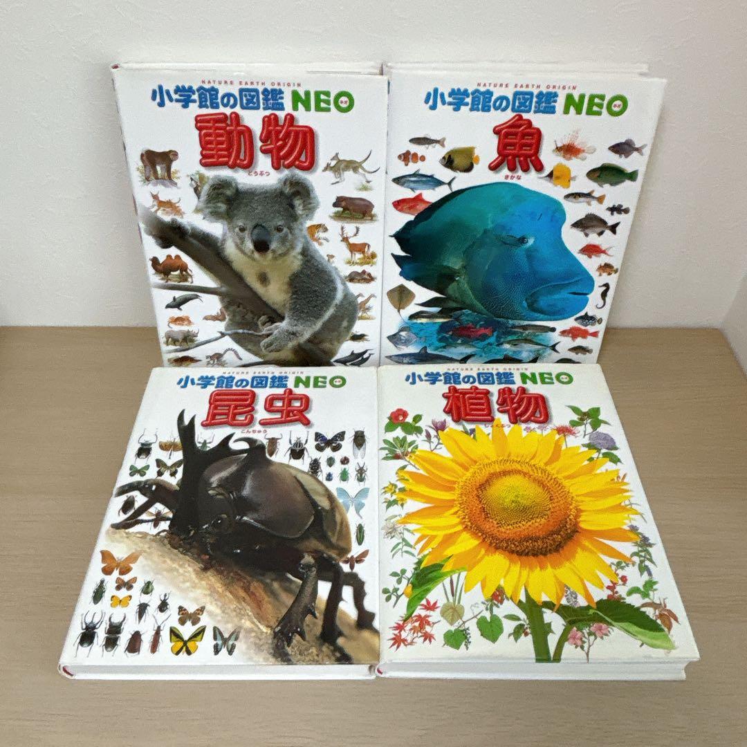 14冊セット 小学館の図鑑NEO 動物 植物 昆虫 英語つき有 受験 勉強