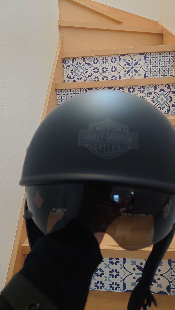 ハーレーダビッドソン ハーフヘルメット 黒