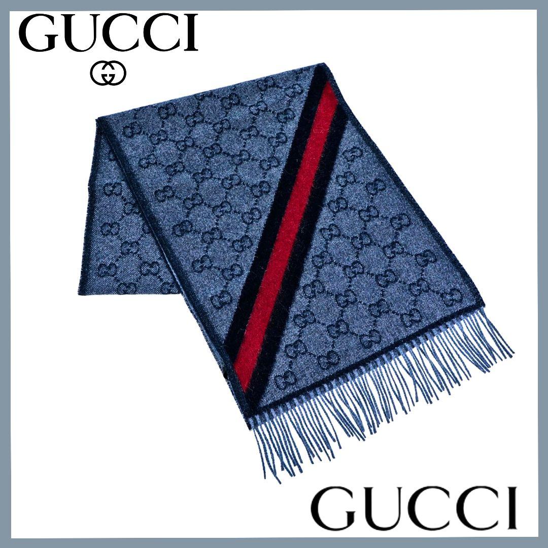 kei✪グッチGUCCI✪ダブルGGマフラー シェリーライン アルパカ