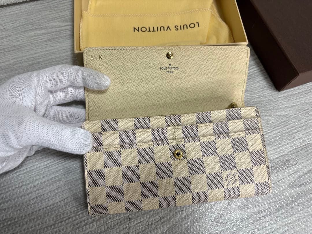オ*イ様 Louis Vuitton ダミエ・アズール 長財布　ヴィトン