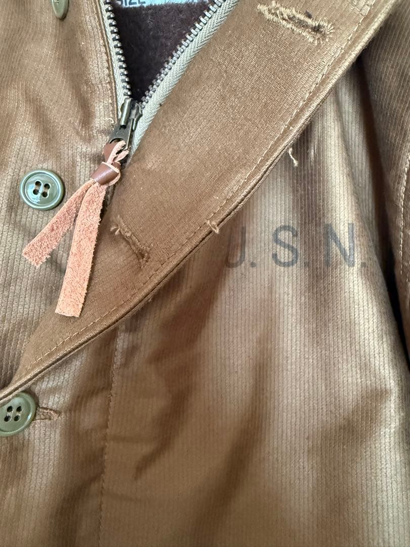 WAIPER.inc U.S.NAVY N-1 デッキジャケット ピケ 40