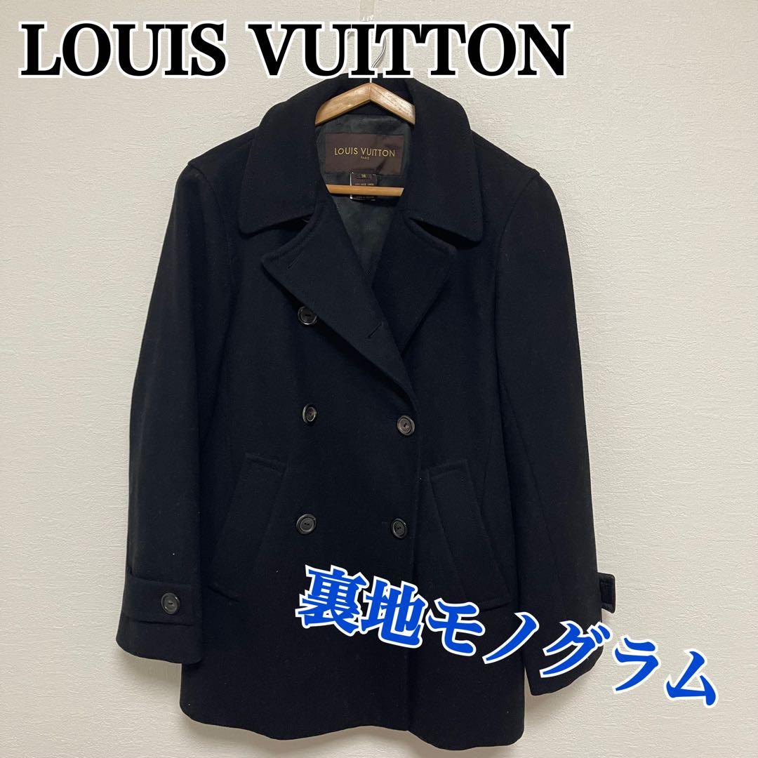 LOUIS VUITTON ルイヴィトン ピーコート モノグラム ブラック 黒