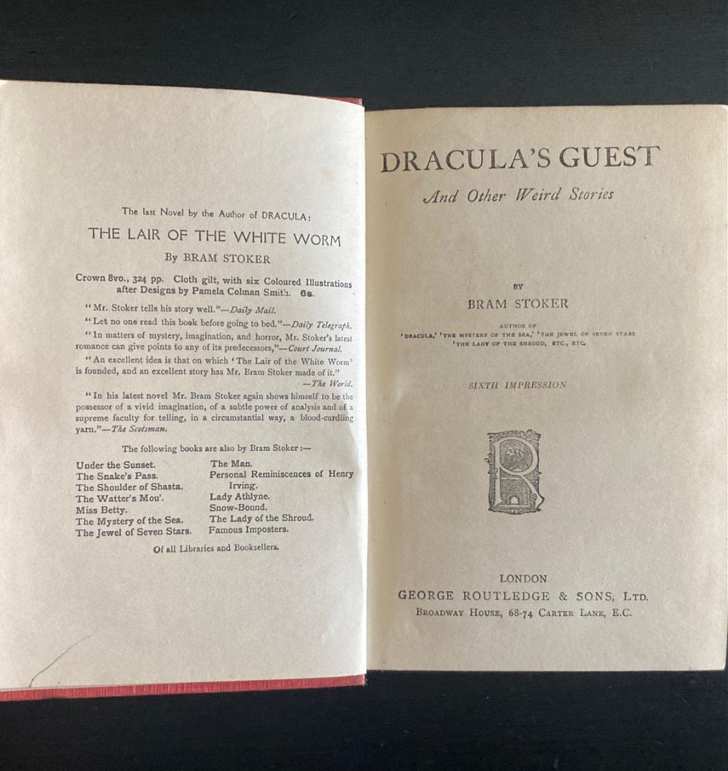 No.437『ブラム・ストーカー　ドラキュラの客』英語版原著＆翻訳本セット