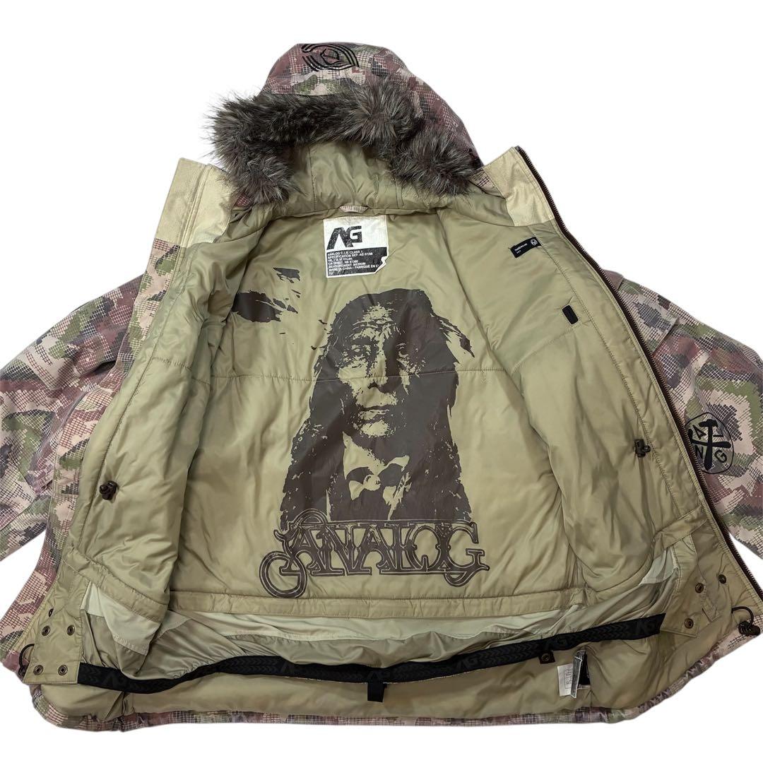 BURTON ANALOG アナログ スノーボードウェア 迷彩 ジャケット M