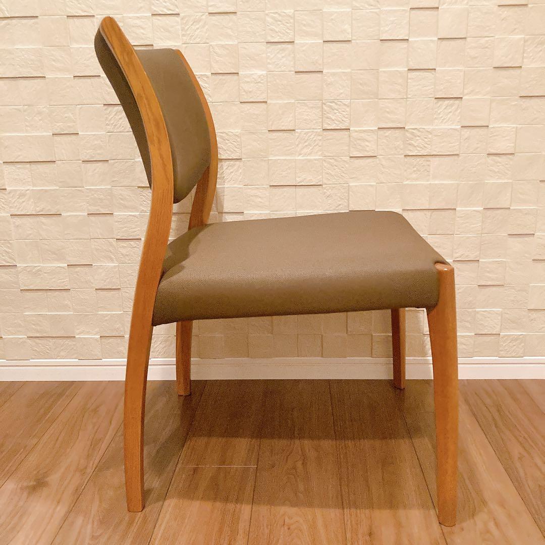 浜本工芸 ダイニングチェア DC-5400 1脚 合成皮革 布調レザー ②