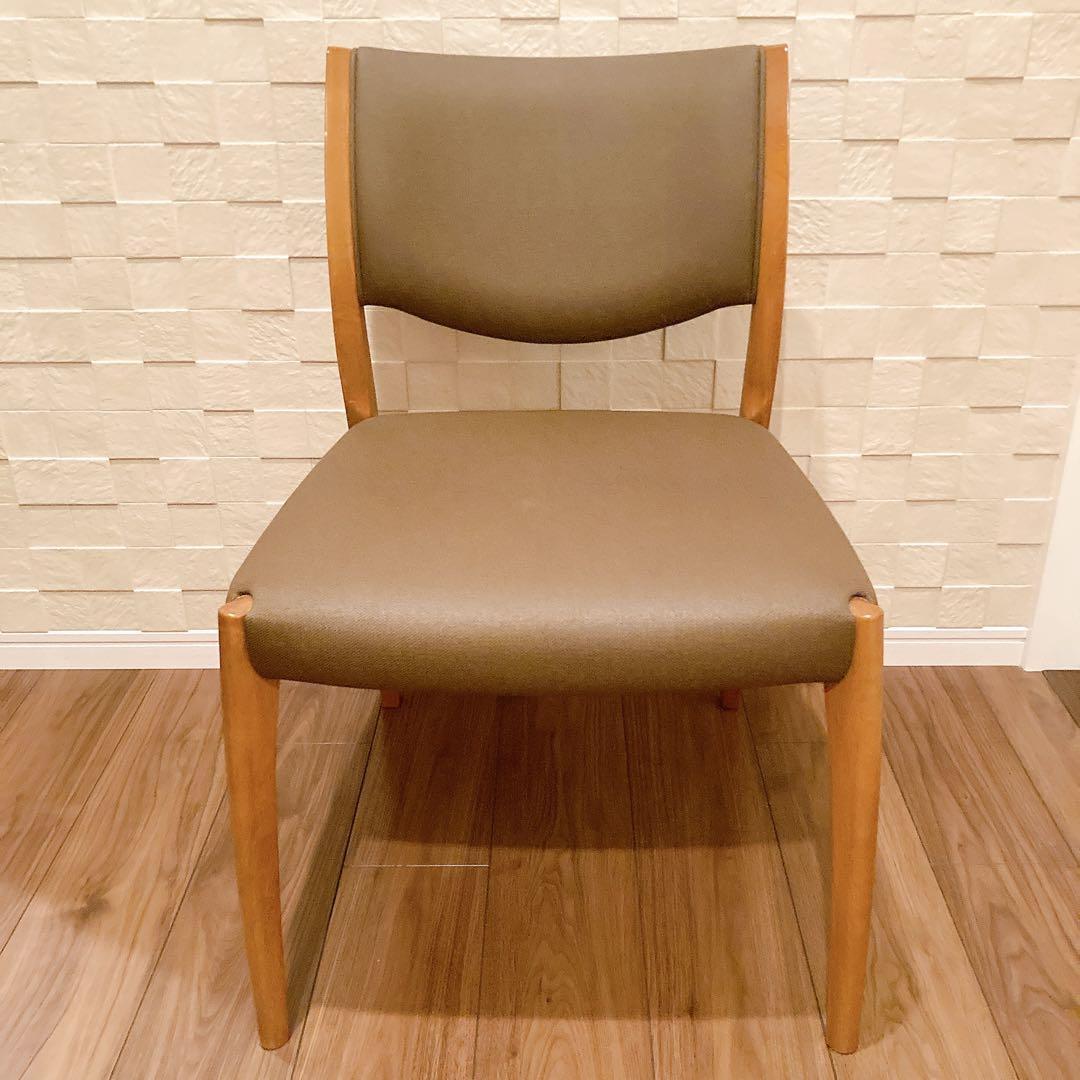 浜本工芸 ダイニングチェア DC-5400 1脚 合成皮革 布調レザー ②