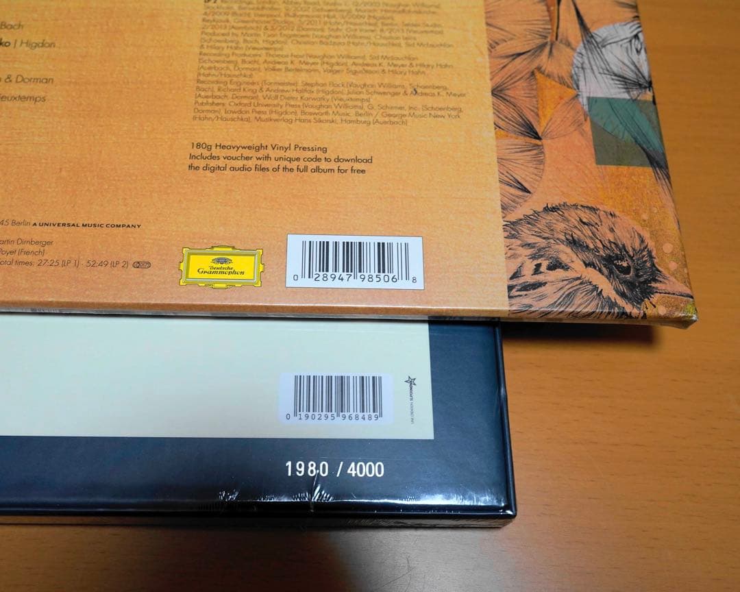 Rostropovich、Hilary Hahn 新品未開封レコード