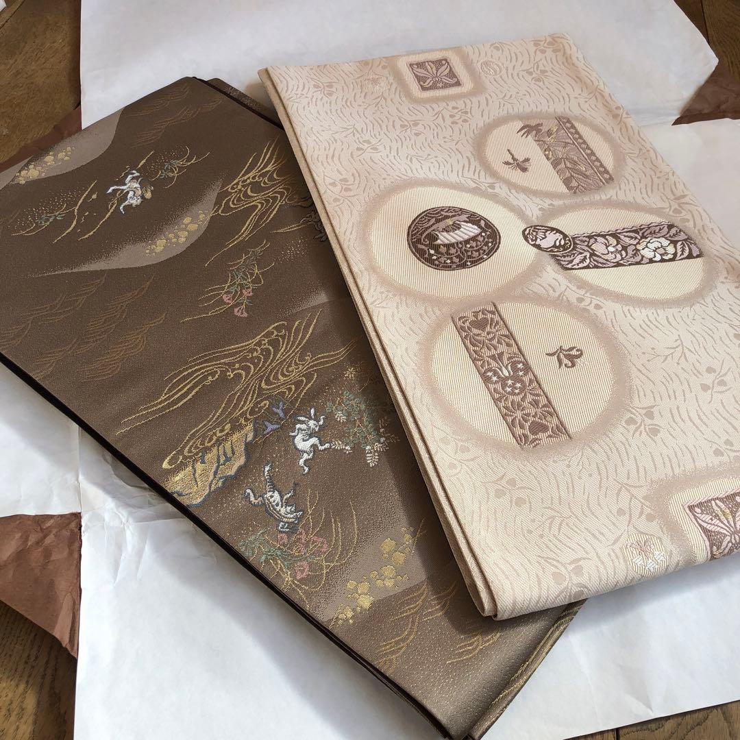 袋帯 鳥獣戯画　極美品　まとめ売り