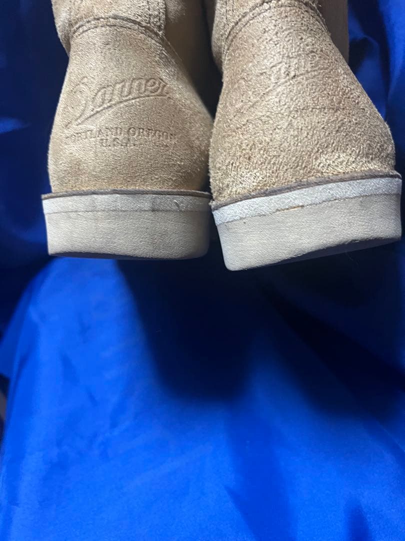 に*に様 Danner スエード ミッドカットブーツ 8 1/2 アイボリー　ベ