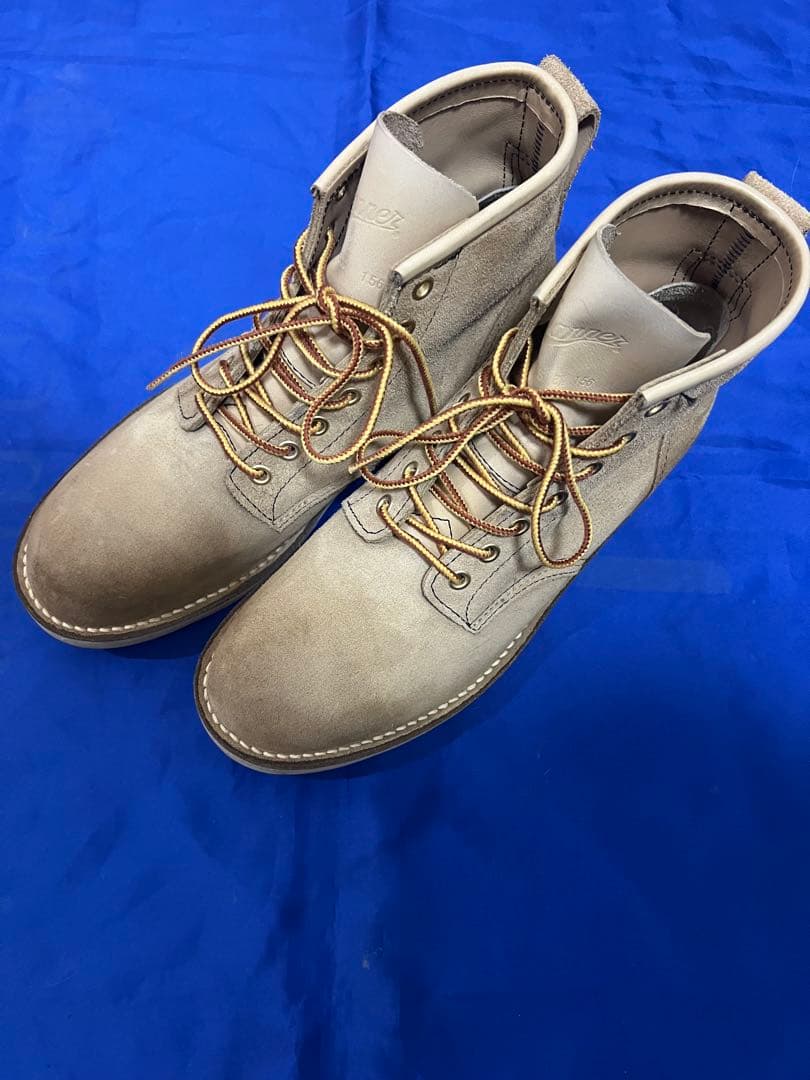 に*に様 Danner スエード ミッドカットブーツ 8 1/2 アイボリー　ベ