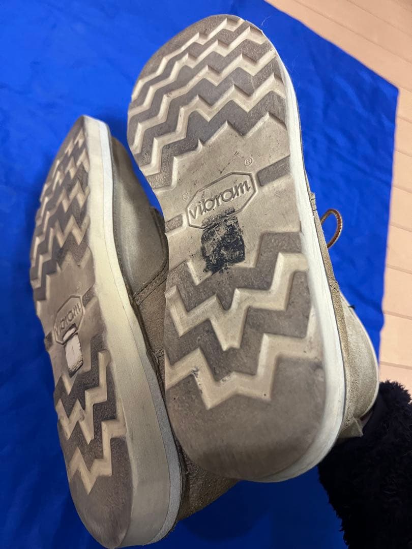 に*に様 Danner スエード ミッドカットブーツ 8 1/2 アイボリー　ベ