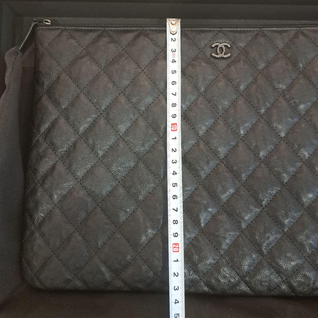 CHANEL レア　ブラック クラッチバッグ　タブレットケース