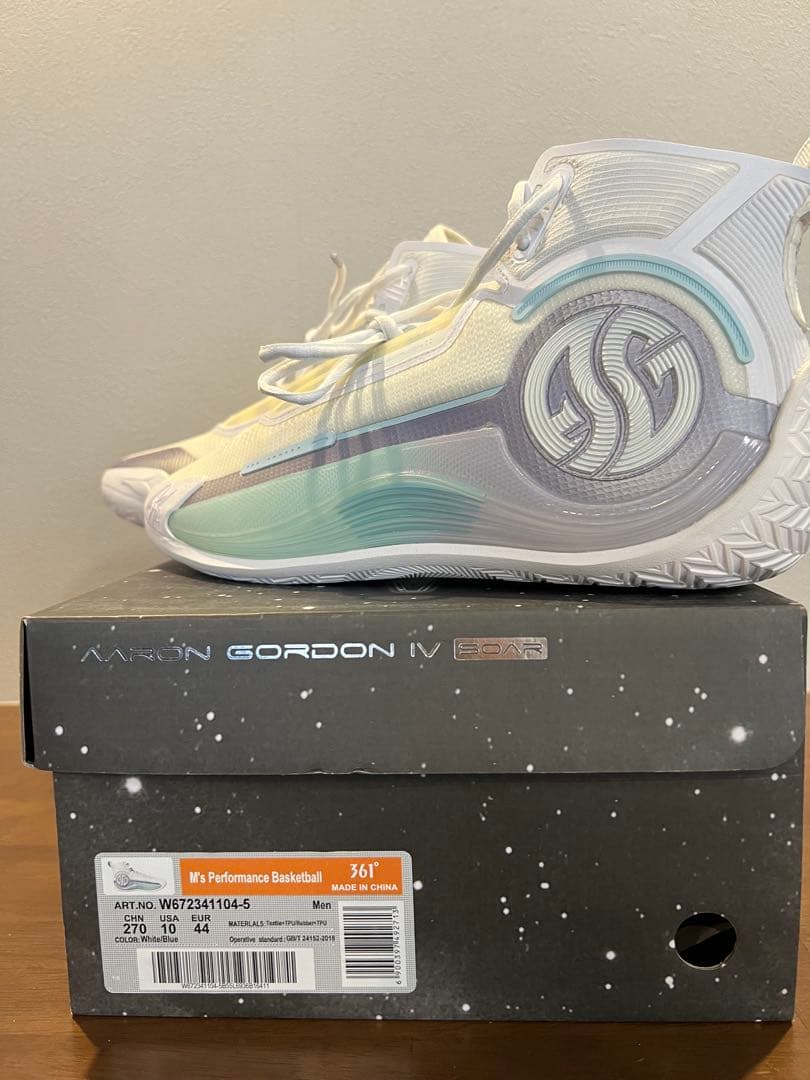 361° AG4 soar se アーロンゴードンバッシュ　ホワイトブルー28㎝