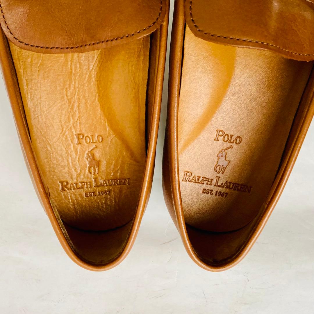 ジェダイマスターポロラルフローレン 茶色 ペニーローファー25cm 除菌済