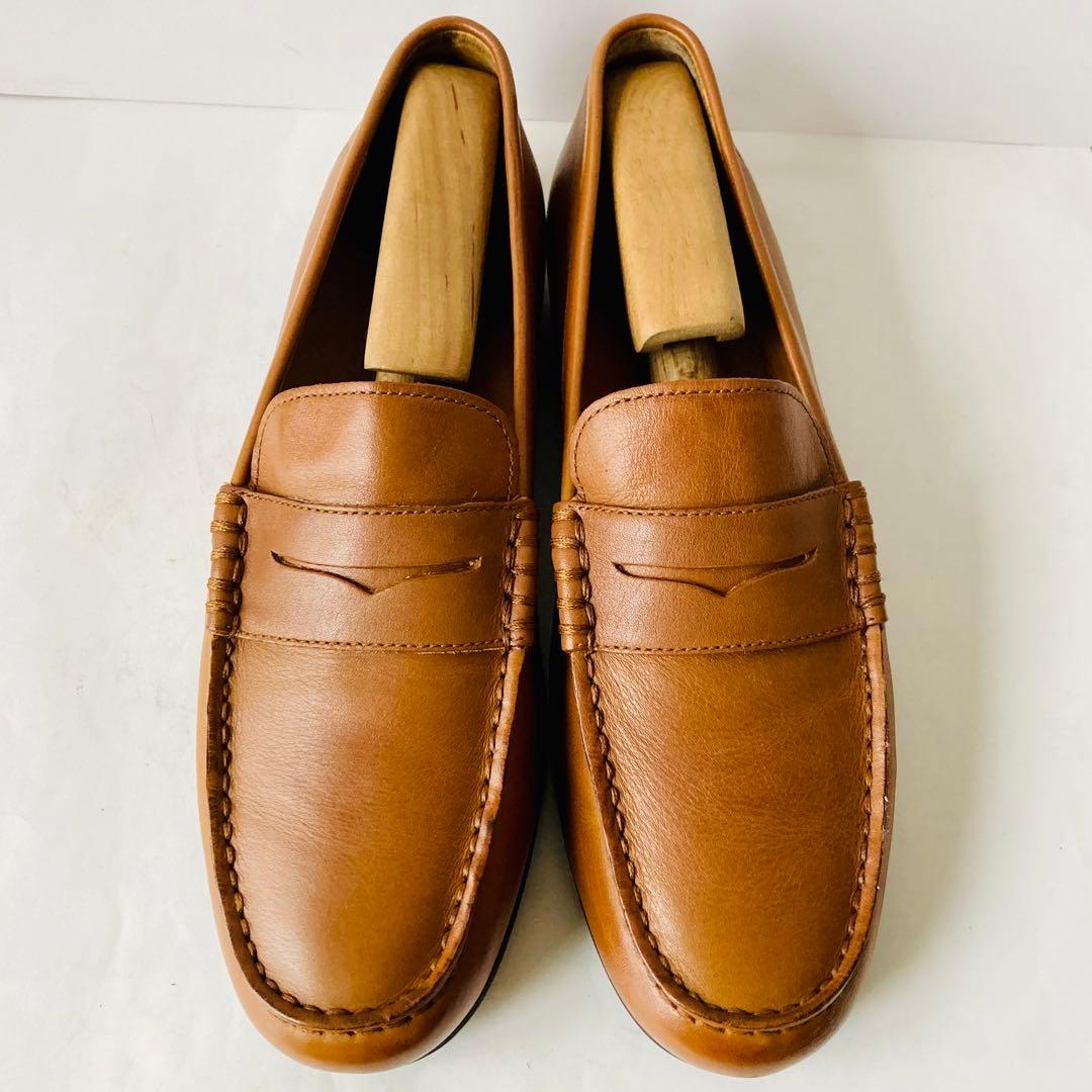 ジェダイマスターポロラルフローレン 茶色 ペニーローファー25cm 除菌済