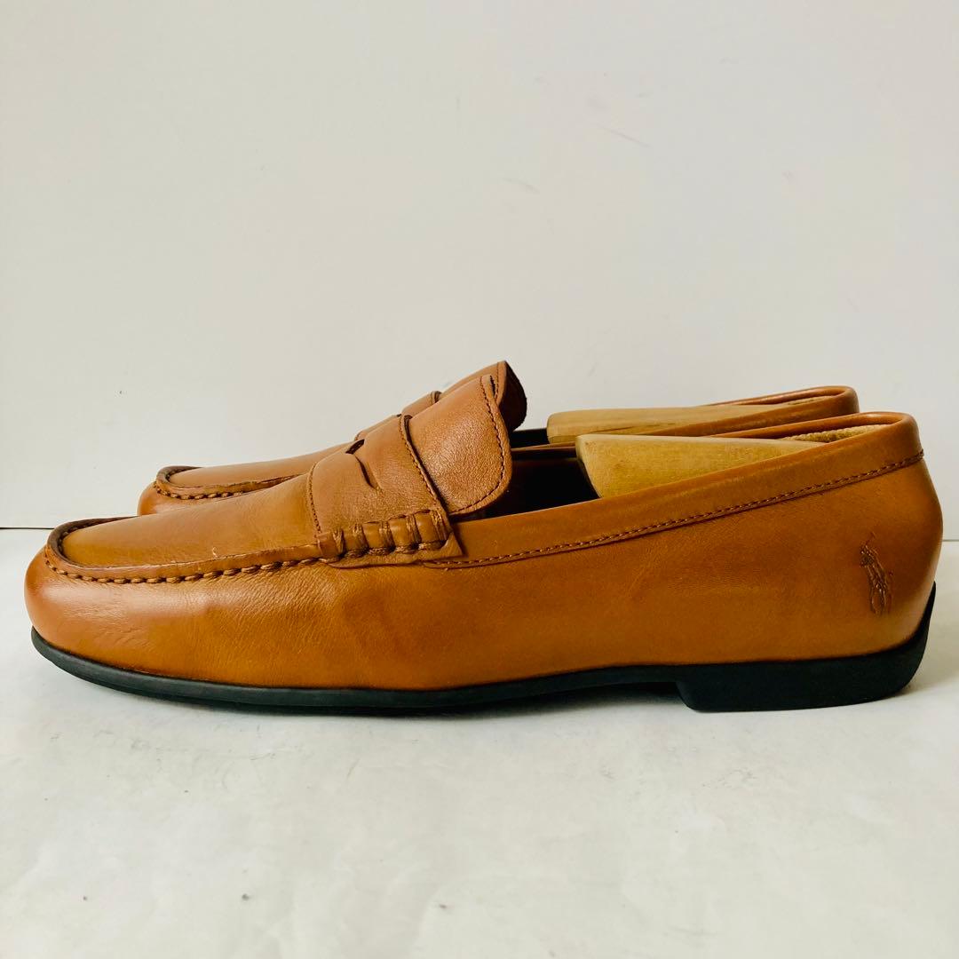 ジェダイマスターポロラルフローレン 茶色 ペニーローファー25cm 除菌済