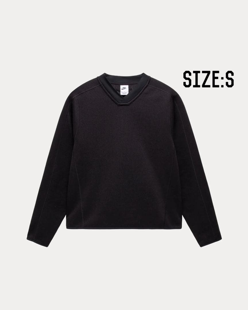トップス nike stussy fleece thermal S black