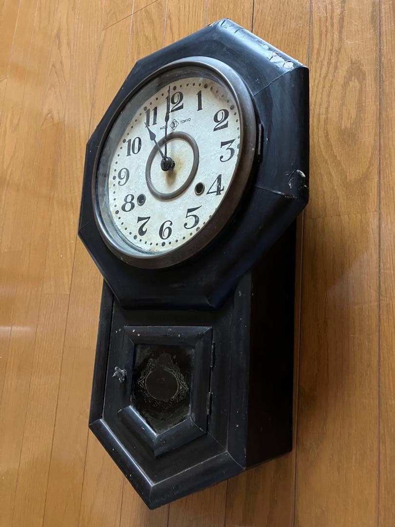 アンティーク柱時計 振り子時計 掛け時計 戦前