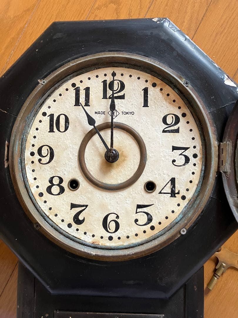 アンティーク柱時計 振り子時計 掛け時計 戦前