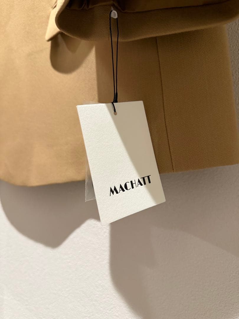 MACHATT 新品/正規品　ウールオーバージャケット（ベージュ）