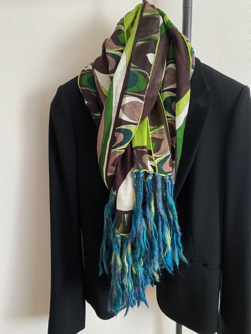 Y*o様 EMILIO PUCCI エミリオプッチ　シルクウール大判ショール　ス