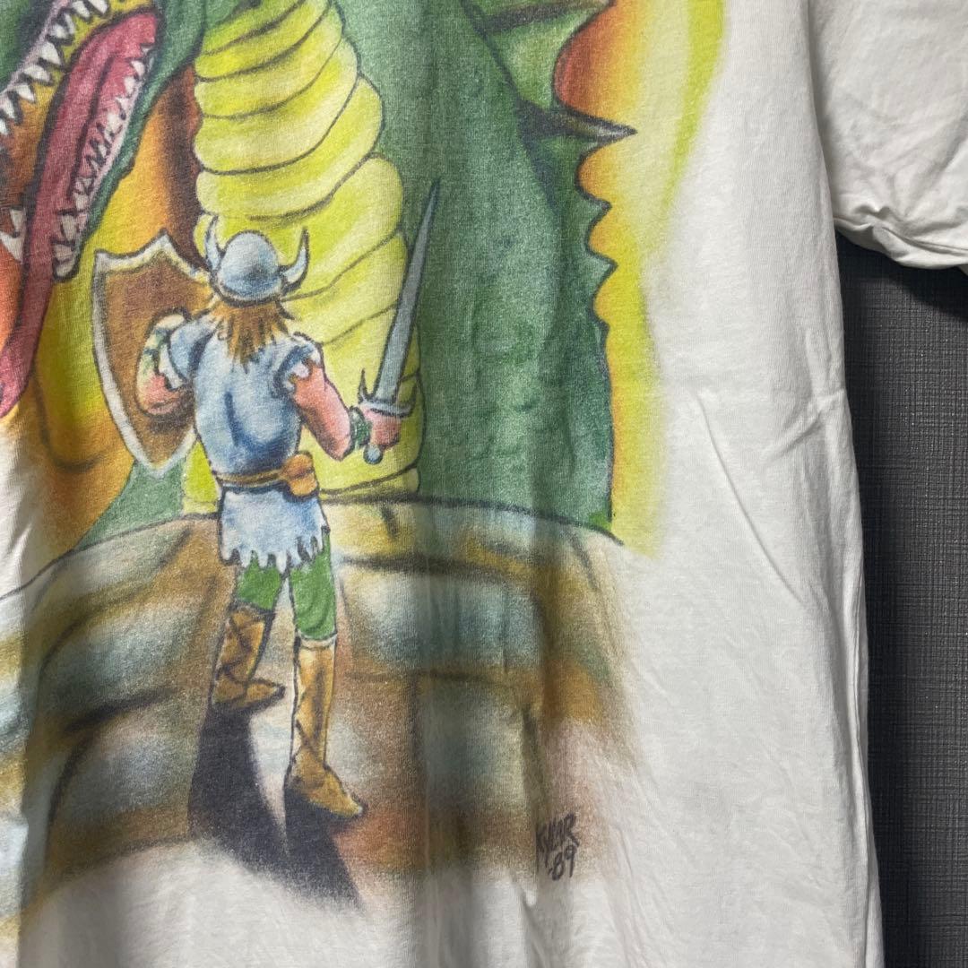 ERL/白T/グラフィックTシャツ/シングルステッチ