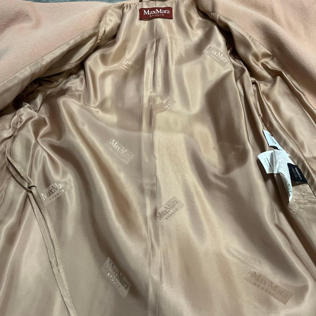 最終値下げ MaxMara STUDIO コート ベージュ系 フォックスファー