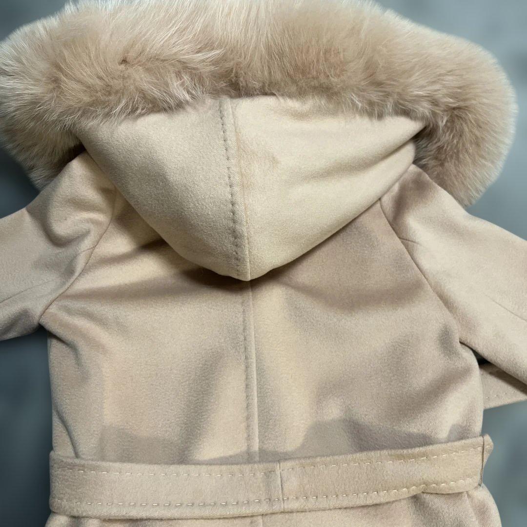 最終値下げ MaxMara STUDIO コート ベージュ系 フォックスファー
