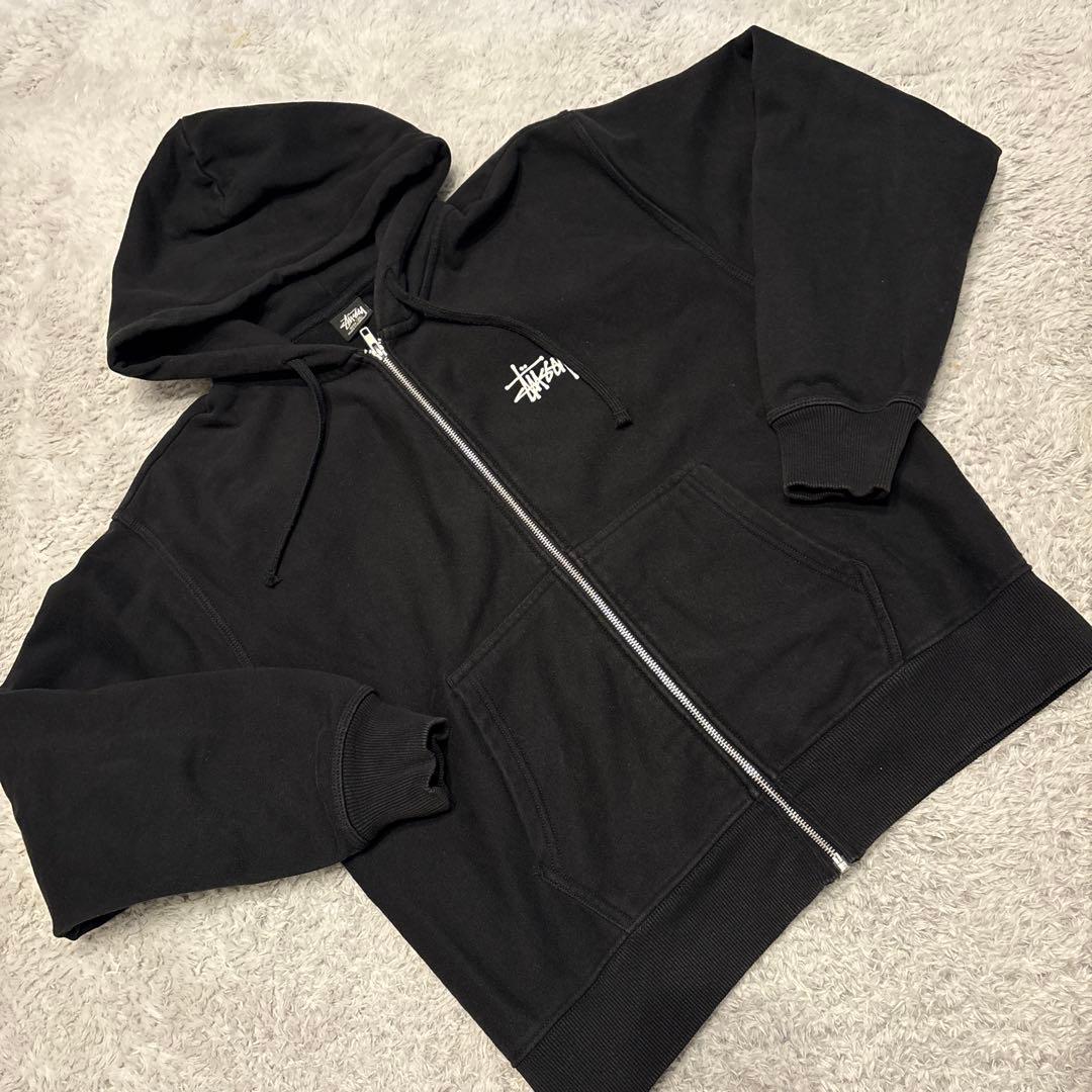 Stüssy ブラック パーカー M