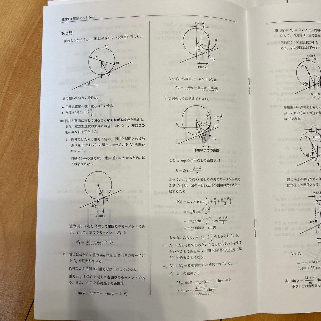鉄緑会高3物理発展講座復習テスト&テストゼミ&統一テスト2回分&確認テスト