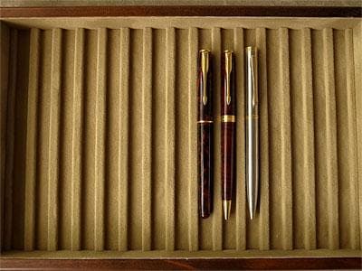 豊岡クラフト ペントレイ(固定蓋なし) 15本用 収納ケース