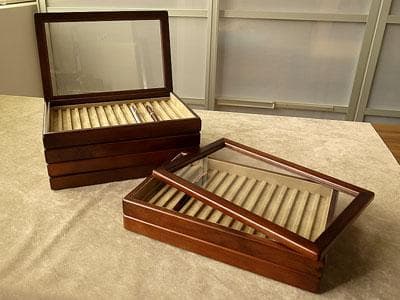 豊岡クラフト ペントレイ(固定蓋なし) 15本用 収納ケース