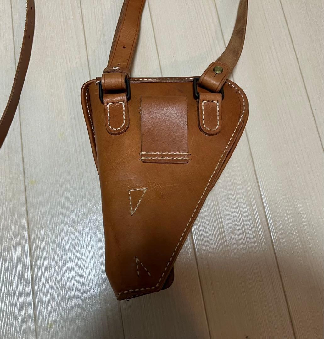 日本陸軍　十四年式拳銃嚢　帯革　懸紐　複製品セット　憲兵等に最適　値下受付中