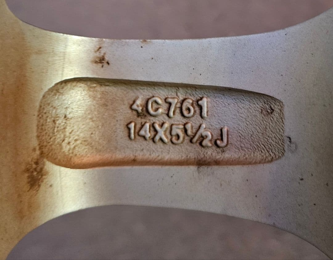 FEID 14インチ アルミホイール 14×5.5J+45 100/4H 4本