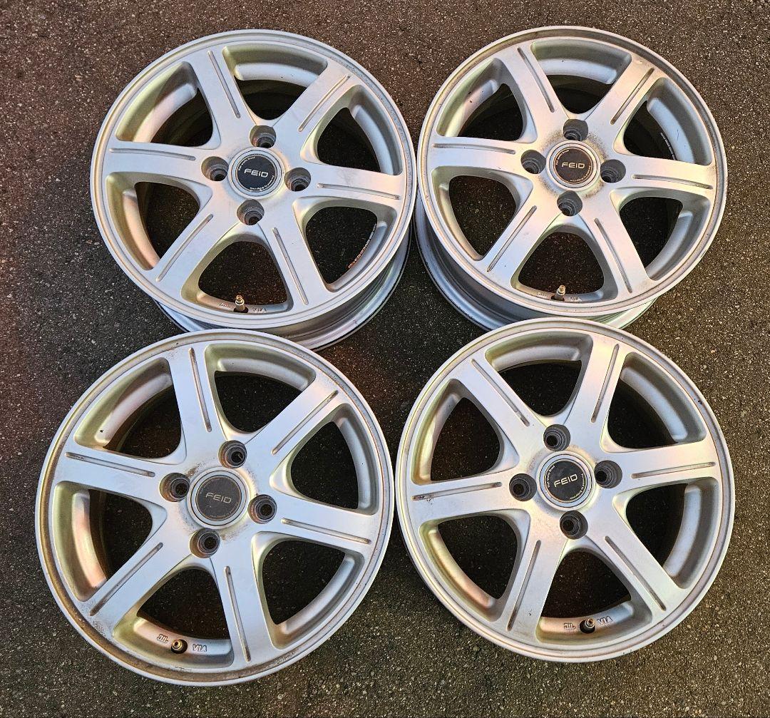 FEID 14インチ アルミホイール 14×5.5J+45 100/4H 4本