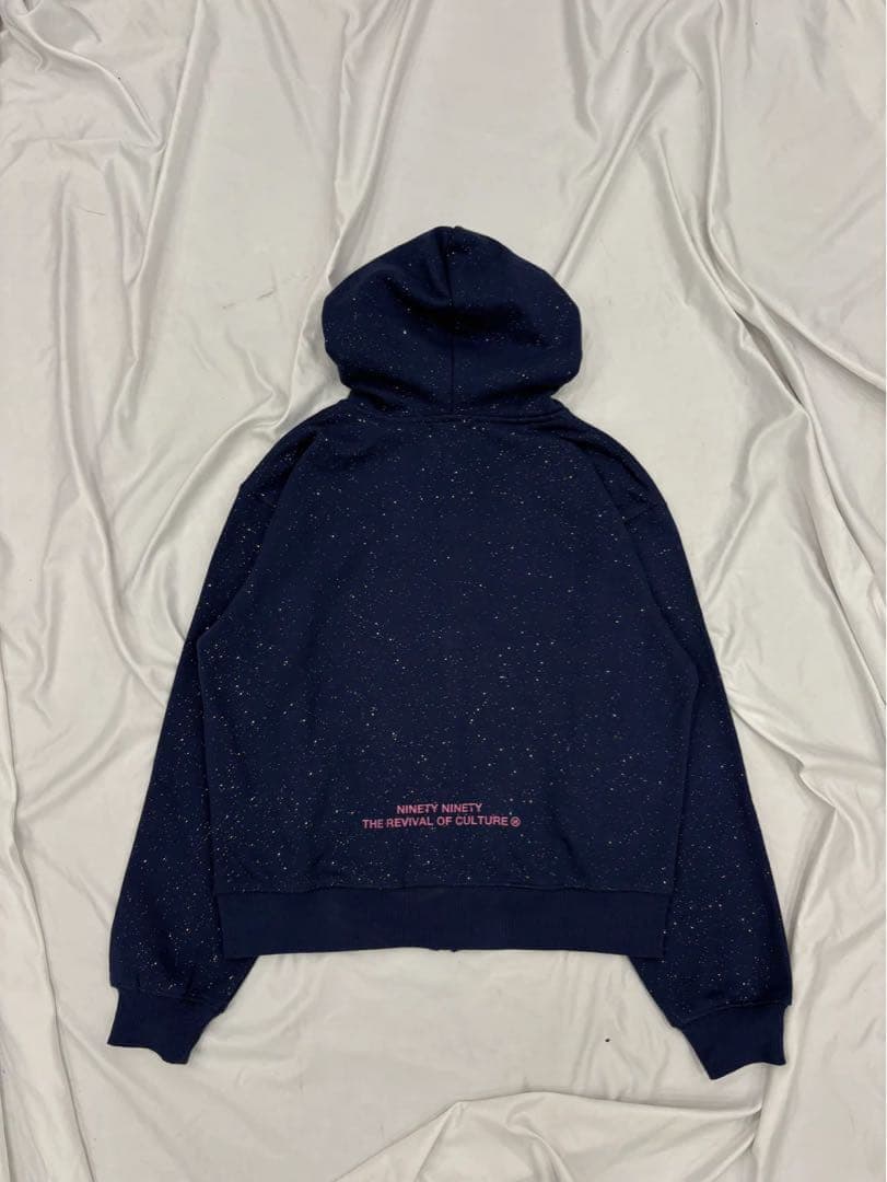 9090girl グリッタージップパーカー ネイビー 完売品