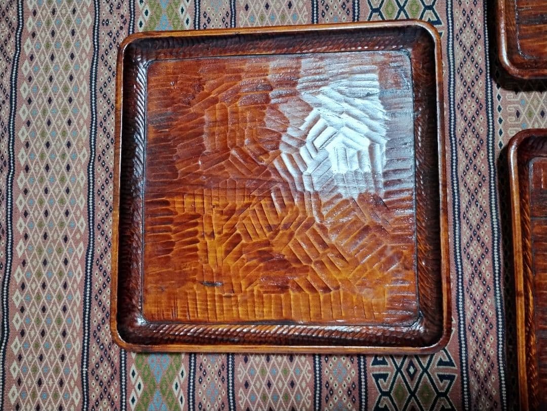 讃岐彫　お盆　５枚セット