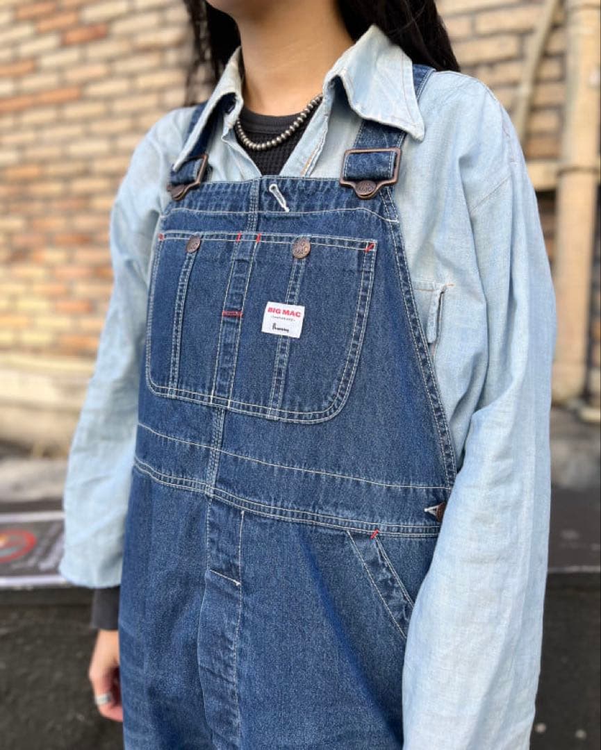 BEAMS BOY BIG MAC デニムオーバーオール