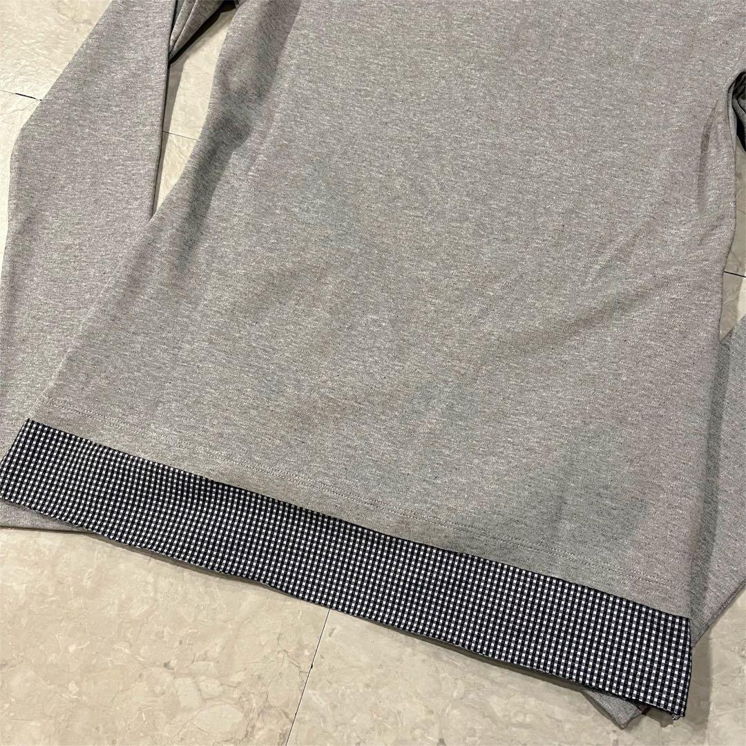 【新品未使用】COYSEIO ブラウスドッキング長袖カットソー グレー