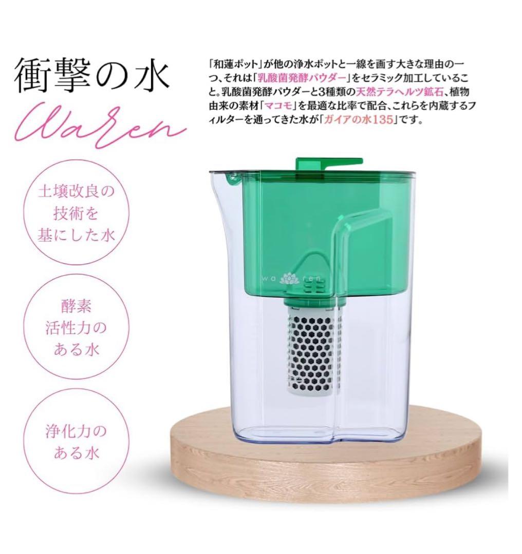 ガイアの水135 和蓮ポット グリーン