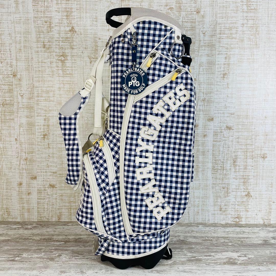 PEARLEY GATES パーリーゲイツ　キャデイバッグ ギンガムチェック