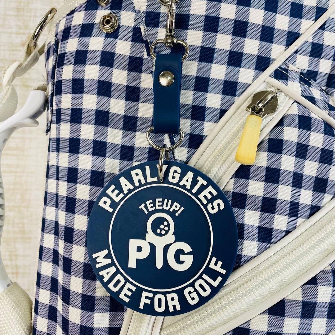 PEARLEY GATES パーリーゲイツ　キャデイバッグ ギンガムチェック