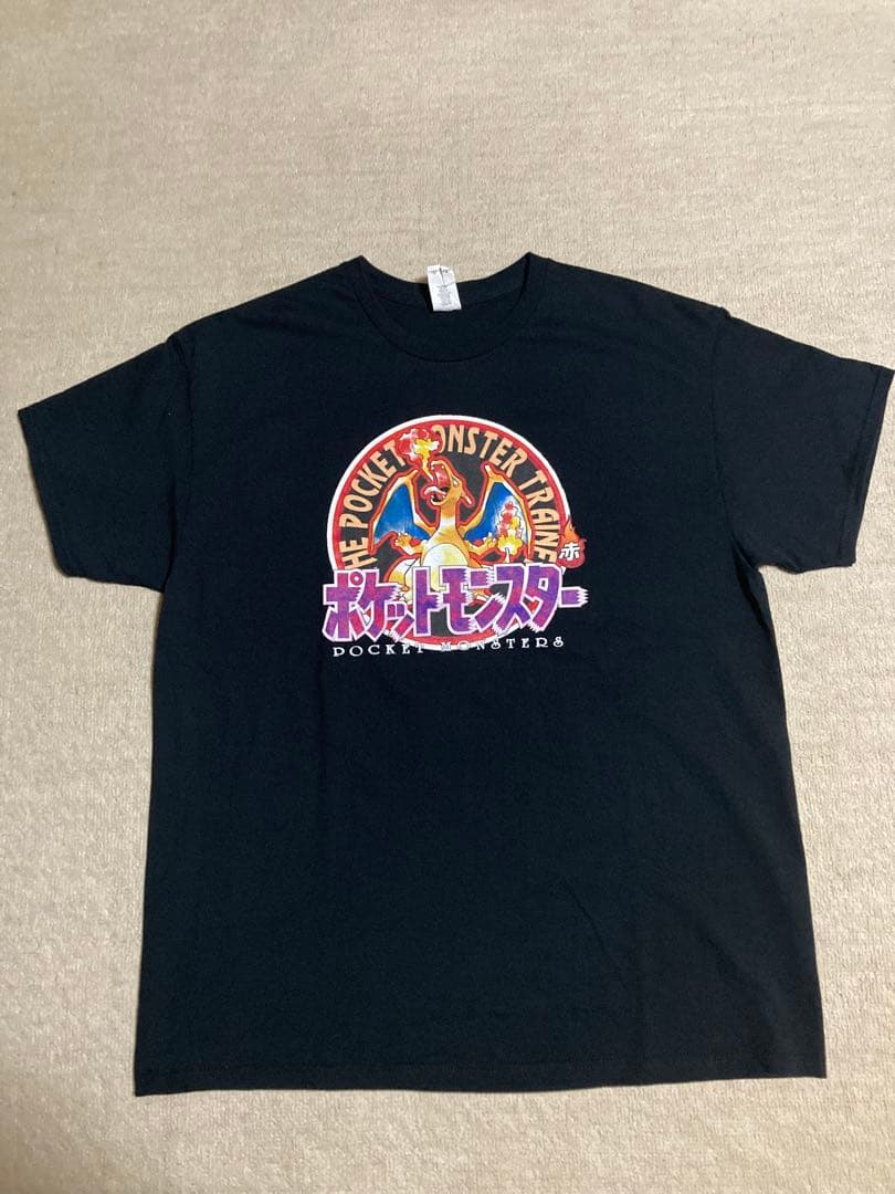 ポケモン　赤　レッド　リザードン　アニメ　ゲーム　ムービー　任天堂　古着