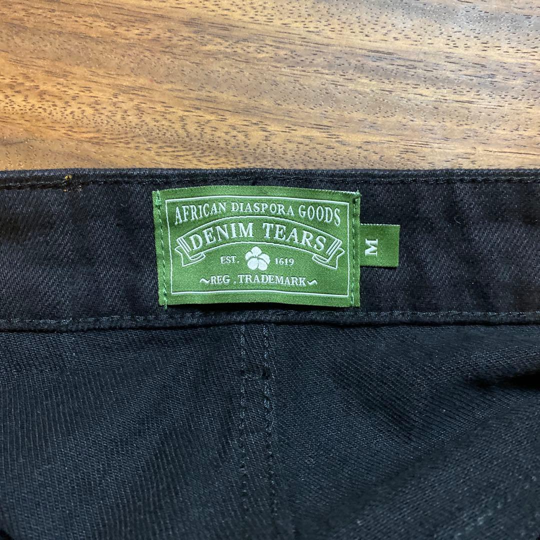 DENIM TEARS 黒デニムショートパンツ