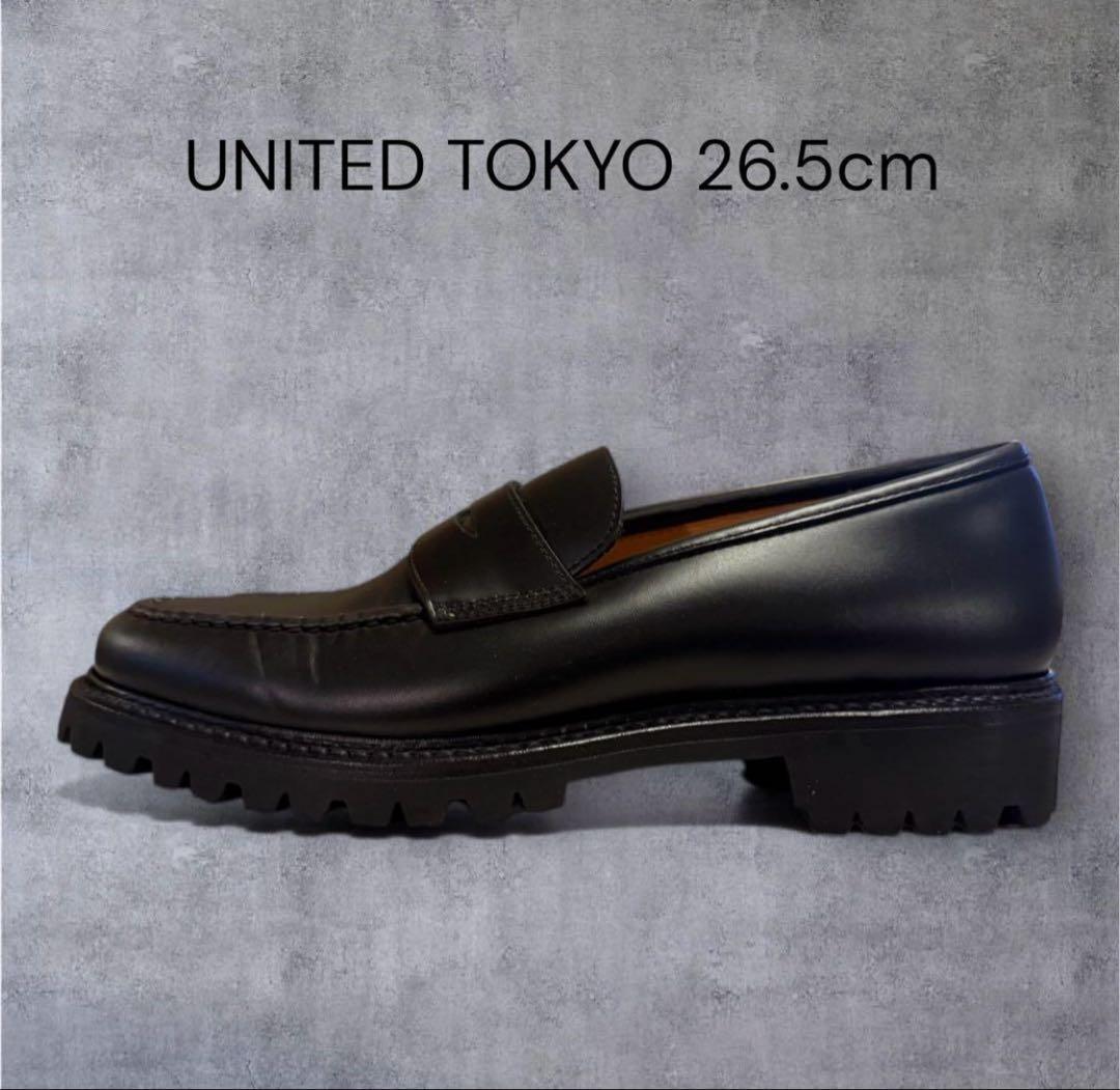 【美品】UNITED TOKYO ローファー 26.5cm Vibram