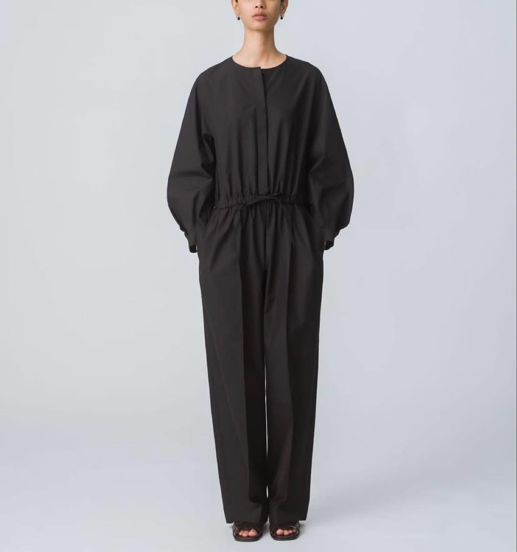 24ss ebure エブール ハイカウントシルクコットン オールインワン Ｍ