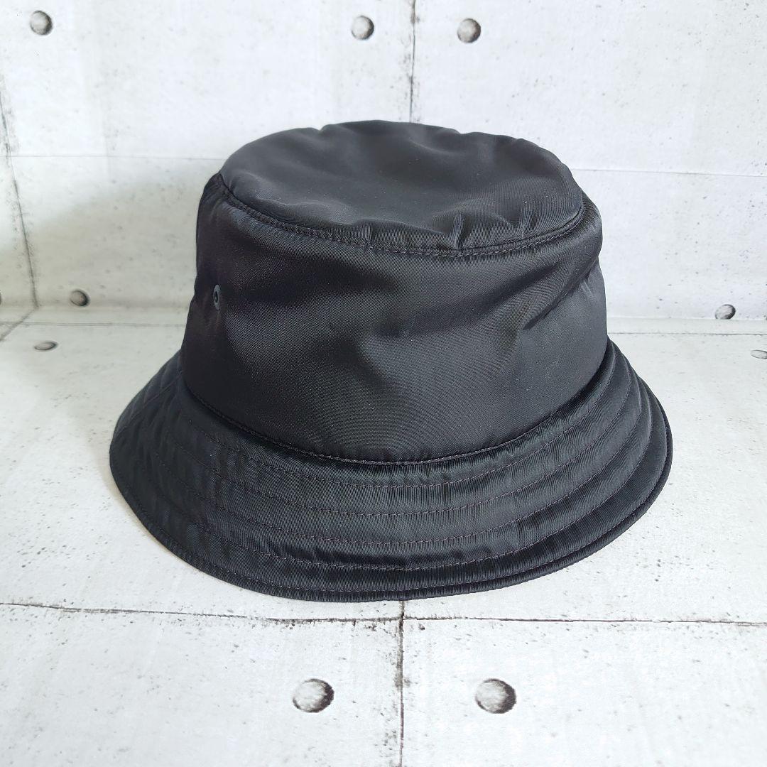 【良品】 BURBERRY バケットハット Sサイズ ブラック ユニセックス