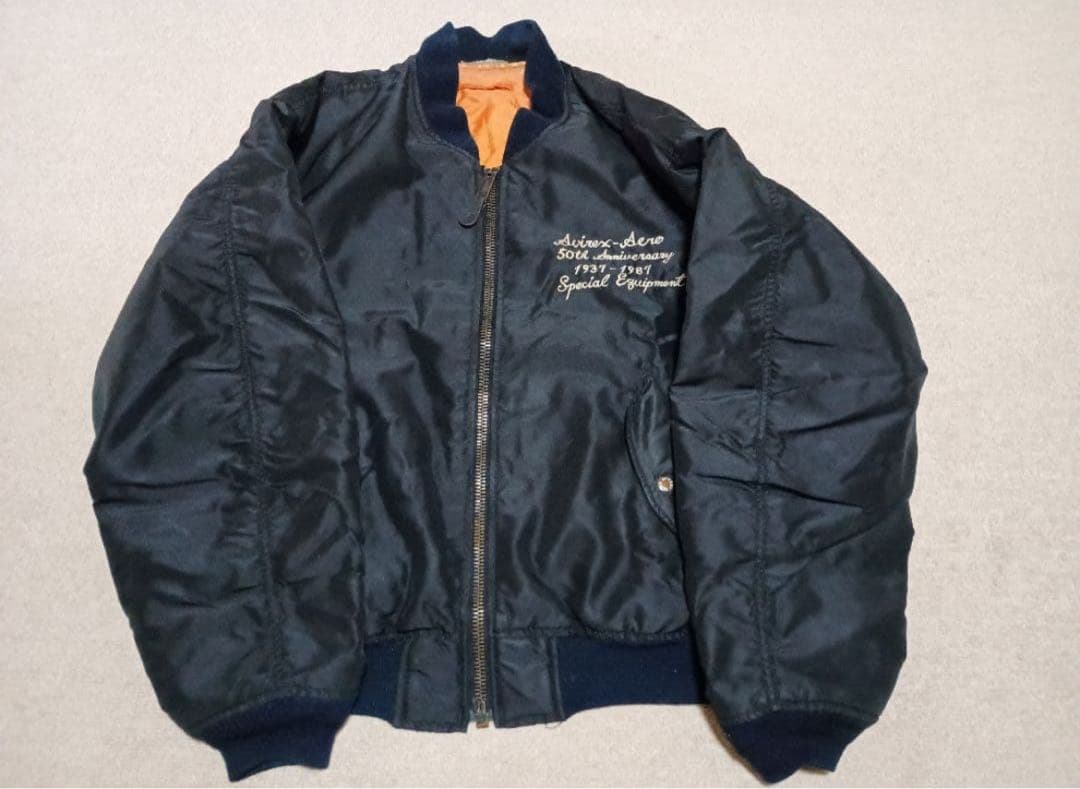 AVIREX アヴィレックス MA-1 50th アニバーサリー XL 黒