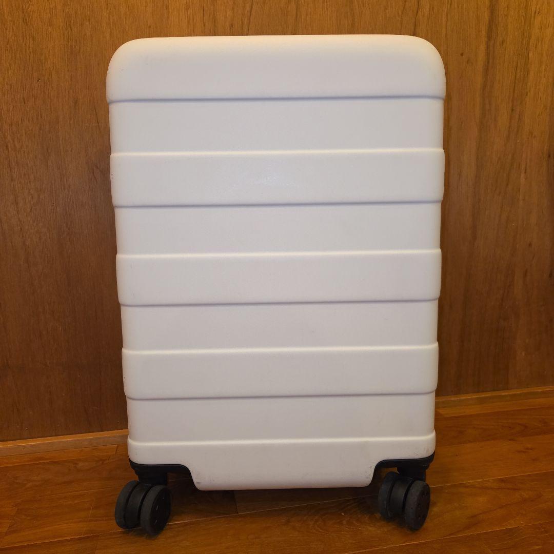 無印良品 バーを自由に調節できるハードキャリーケース 36L 白 ストッパー付