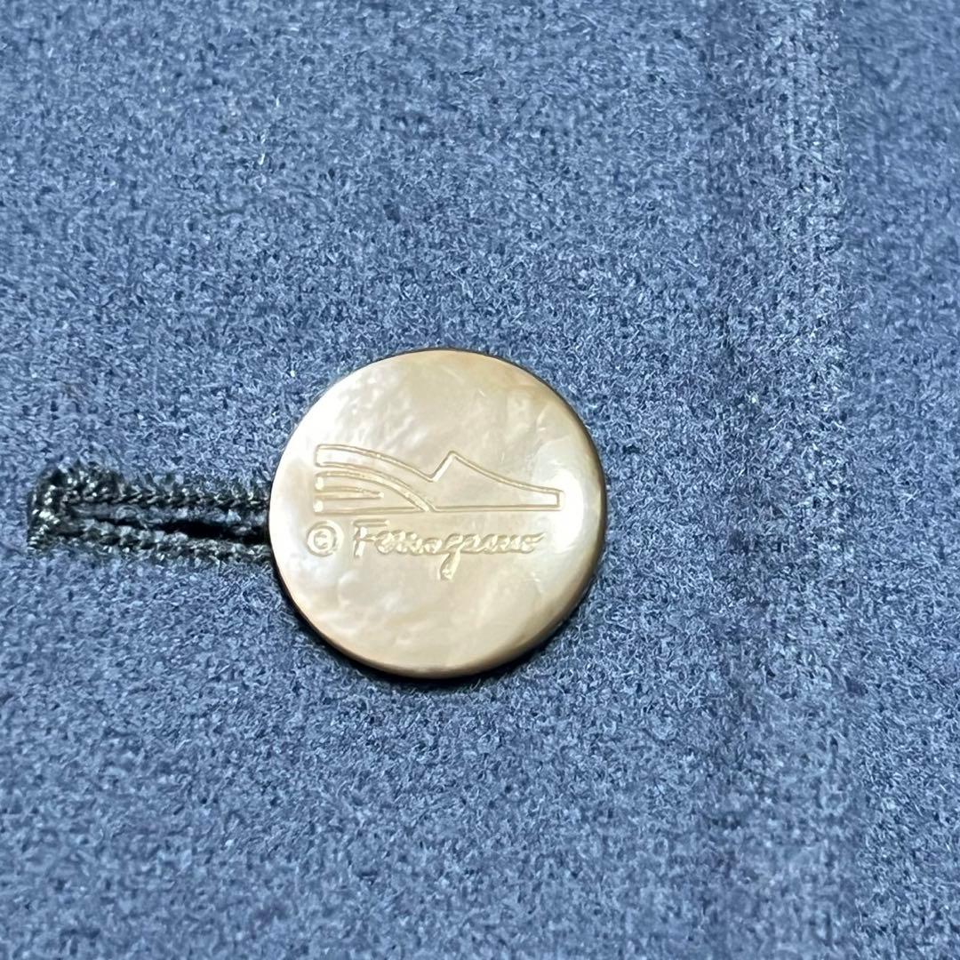【美品】サルヴァトーレフェラガモ　ダブルフェイス　コート　ロゴボタン　ブルー　L